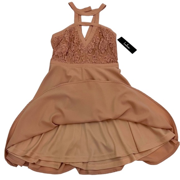 Lulu’s Pink Cocktail Dress - Picture 3 of 9